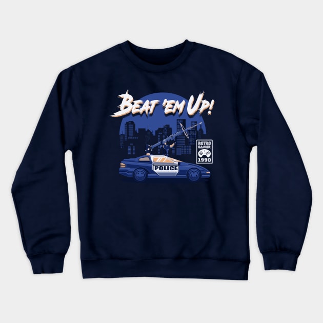 Beat 'Em Up! Crewneck Sweatshirt by SquidStudio